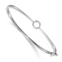 14k White Gold Bangle Bracelet Mounting