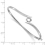 14k White Gold Bangle Bracelet Mounting