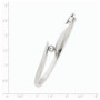 14k White Gold AA Diamond Bangle