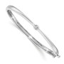 14k White Gold AA Diamond Bangle