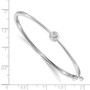 14k White Gold AA Diamond Bangle