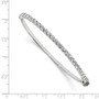 14k White Gold AA Diamond Bangle