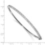 14k White Gold AA Diamond Bangle