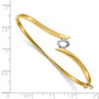 14k Two-tone Bangle Bracelet Mounting