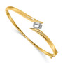 14k Two-tone Bangle Bracelet Mounting