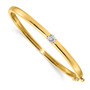 14k A Diamond bangle