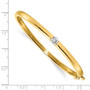 14k A Diamond bangle