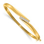 14k A Diamond bangle