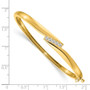 14k A Diamond bangle