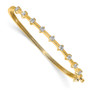 14k A Diamond bangle