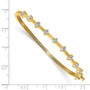 14k A Diamond bangle