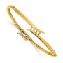 14k A Diamond bangle