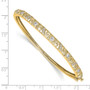 14k A Diamond bangle