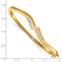 14k A Diamond bangle