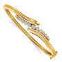 14k A Diamond bangle