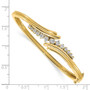 14k A Diamond bangle