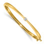 14k AA Diamond bangle