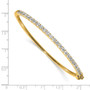 14k AA Diamond bangle