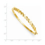 14k 5.3mm Fancy Casted Hinged Bangle Bracelet