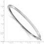 14k White Gold 2.5mm Polished Casted Hinged Bangle Bracelet