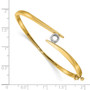 14k Two Tone Bangle Bracelet Mounting