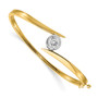 14k Two Tone Bangle Bracelet Mounting