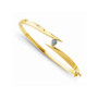 14k Blue dia/AA Bangle