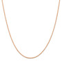 14k Rose Gold 1.50mm D/C Rope with Lobster Clasp Chain