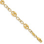 14K Polished Fancy Link Bracelet