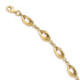 14K Polished Fancy Link Bracelet