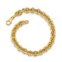 14k Polished Fancy 6.5mm Rolo Link Bracelet