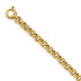 14K Polished Fancy Rolo Link Bracelet