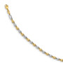 14K Two-tone Polished Fancy Link Bracelet