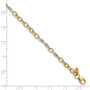 14K Two-tone Polished Fancy Link Bracelet