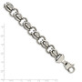 Stainless Steel Polished Fancy Link 8.75in Bracelet