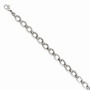 Stainless Steel Polished Ovals 8.25in Bracelet