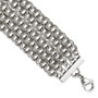 Stainless Steel Multistrand Circles 7.25in Bracelet