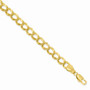 7in Gold-plated Kelly Waters 6.5mm Double Link Charm Bracelet