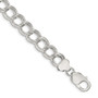 Sterling Silver 10.5mm Double Link Charm Bracelet