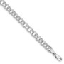 14k White Gold Double Link Charm Bracelet