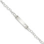 Sterling Silver Heart Baby ID Bracelet