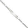 Sterling Silver Baby ID with Cut-out Heart Bracelet
