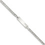 Sterling Silver Baby ID with Cut-out Heart Bracelet