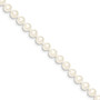 14k 5-6mm White Near Round Freshwater Cultured Pearl Bracelet