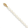 14k 5-6mm White Near Round Freshwater Cultured Pearl Bracelet