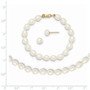 14k 5-6mm FW Cultured Pearl 5in Bracelet, 14in Necklace & Earring Set