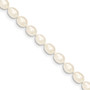 14k Gold 5-6mm White FW Cultured Rice Pearl Bracelet