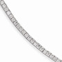 Sterling Silver Rhodium Plated CZ 7in Bracelet