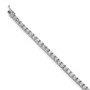 Sterling Silver Rhodium Plated CZ 7in Bracelet