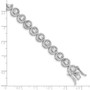 Sterling Silver Rhod-plated CZ Tennis Bracelet